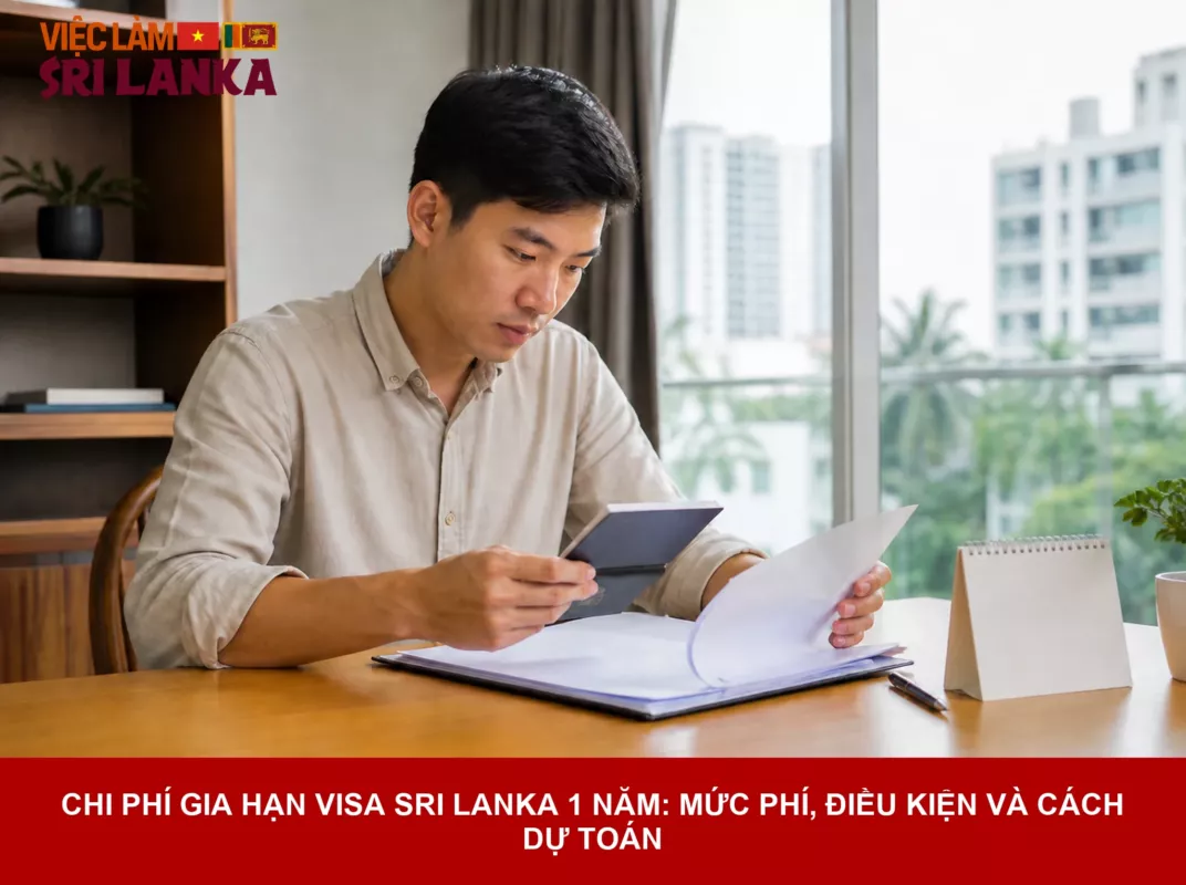 chi phí gia hạn visa Sri Lanka 1 năm - hướng dẫn tổng quan