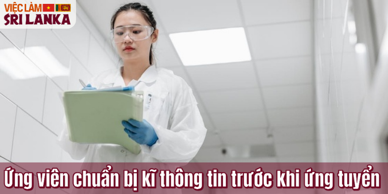 Ứng viên chuẩn bị kĩ thông tin trước khi ứng tuyển