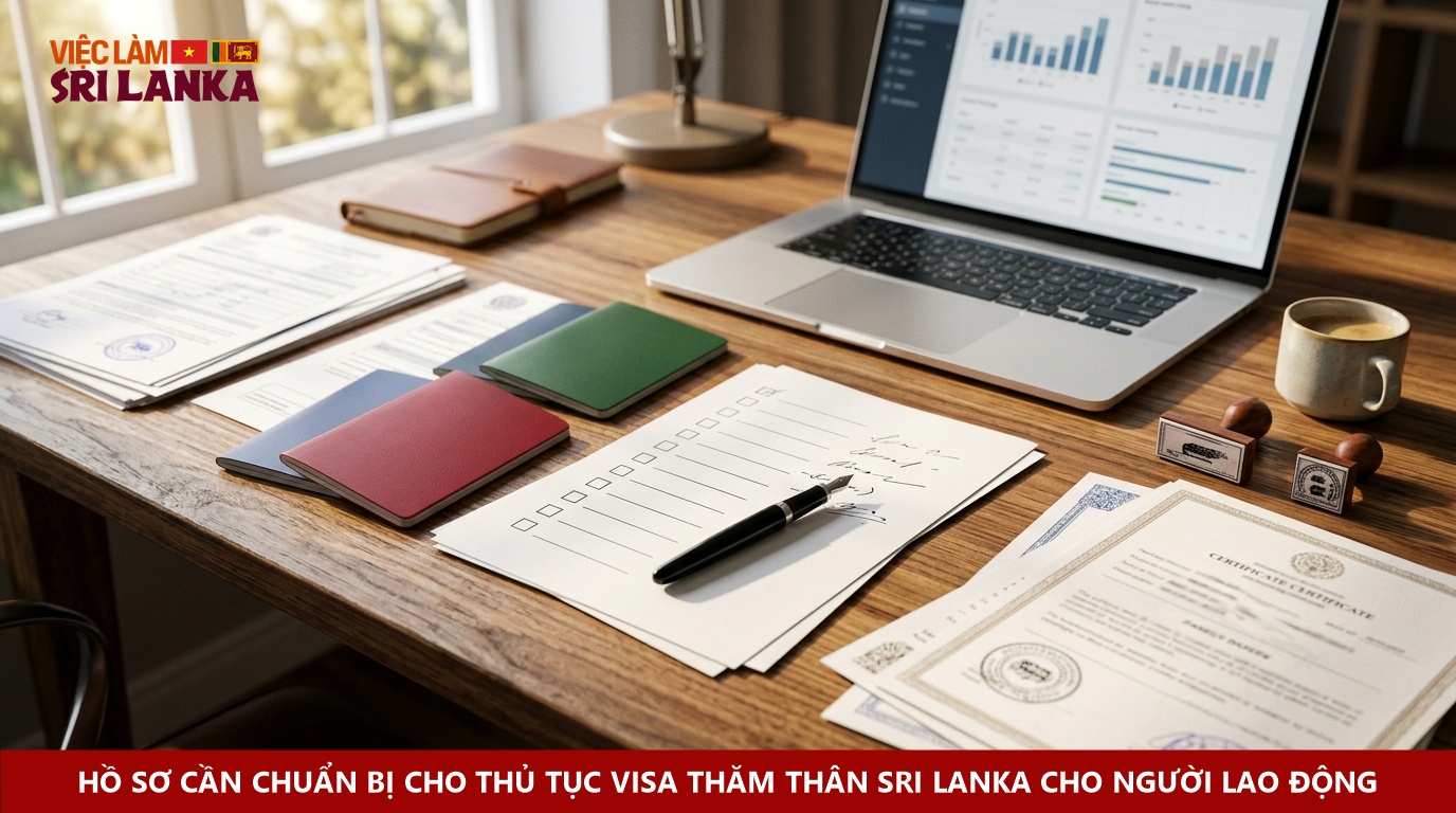Hồ sơ cần chuẩn bị cho thủ tục visa thăm thân Sri Lanka cho người lao động
