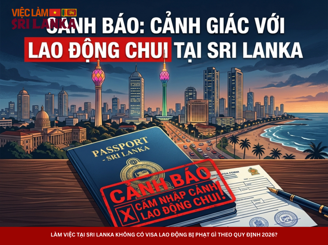 Làm Việc Tại Sri Lanka Không Có Visa Lao Động Bị Phạt Gì Theo Quy Định 2026