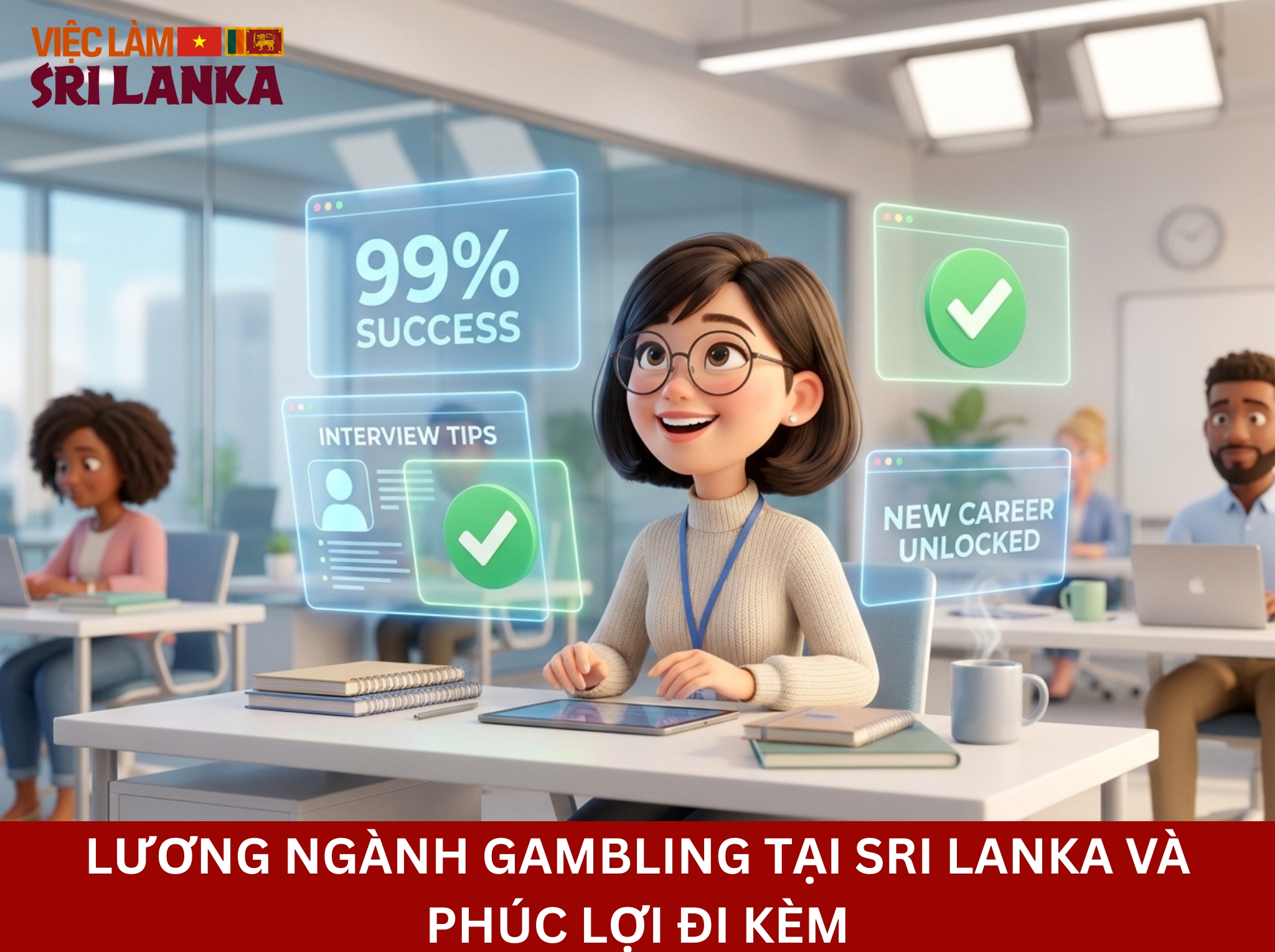 Lương ngành gambling tại Sri Lanka và phúc lợi đi kèm