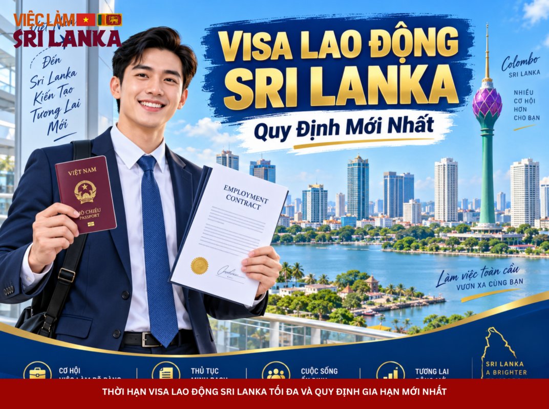Thời Hạn Visa Lao Động Sri Lanka Tối Đa Và Quy Định Gia Hạn Mới Nhất