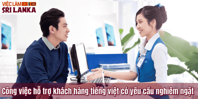 Công việc hỗ trợ khách hàng tiếng việt có yêu cầu nghiêm ngặt