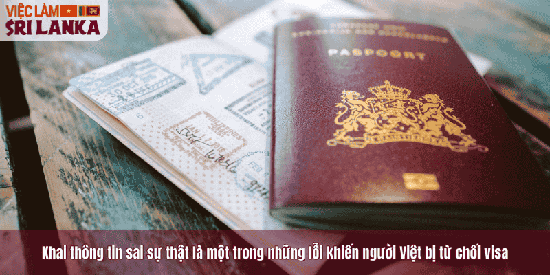 Khai thông tin sai sự thật là một trong những lỗi khiến người Việt bị từ chối visa