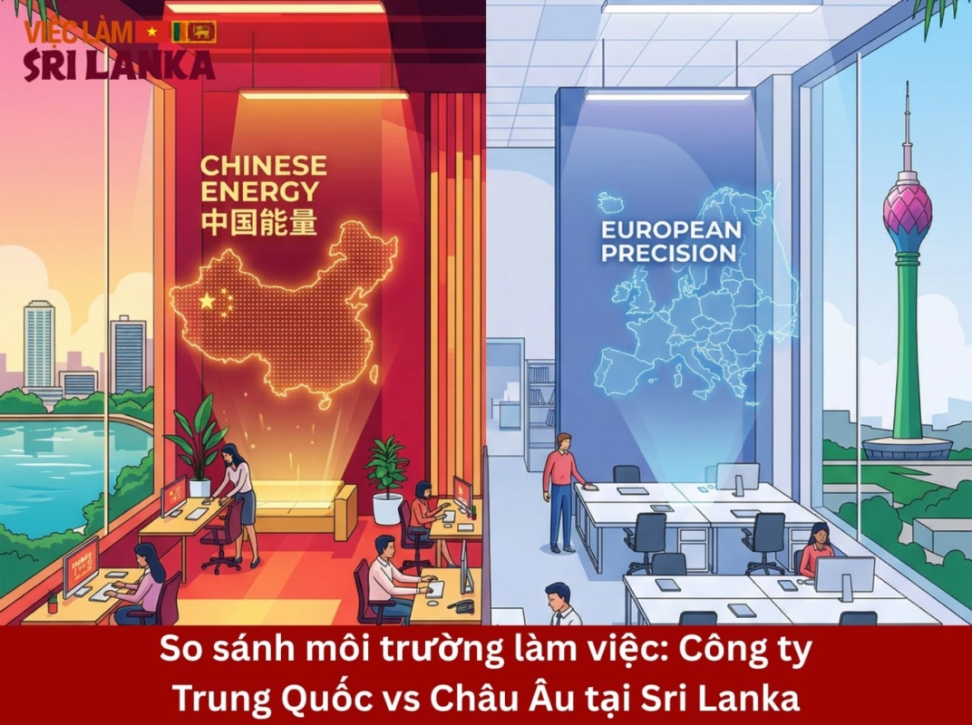 So sánh công ty trung quốc và châu âu sri lanka